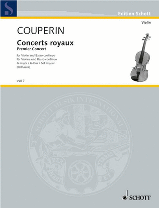 Book cover for Concerts royaux: Premier Concert in G Major