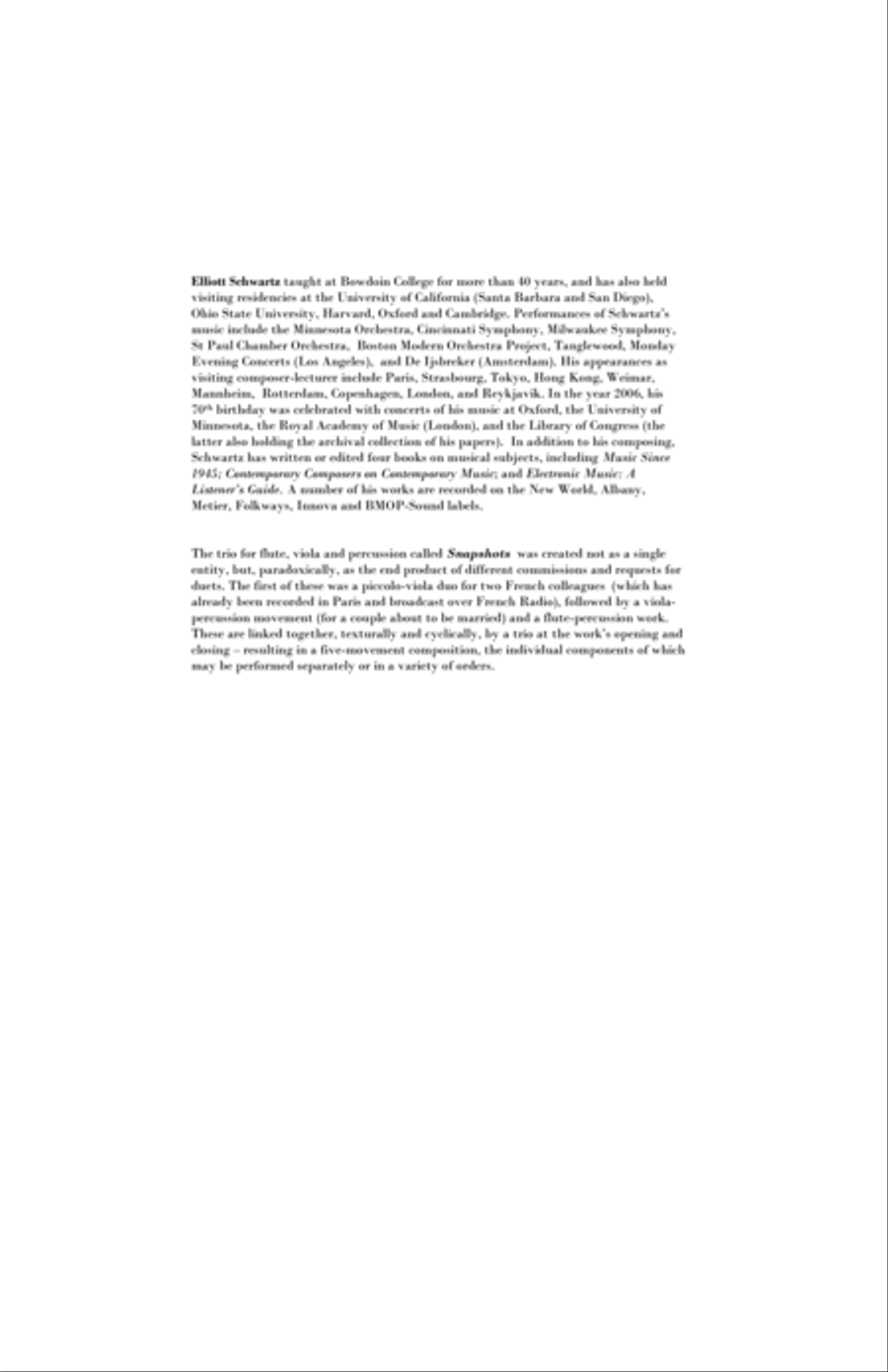 [Schwartz] Snapshots Small Ensemble scores gallery preview page 4
