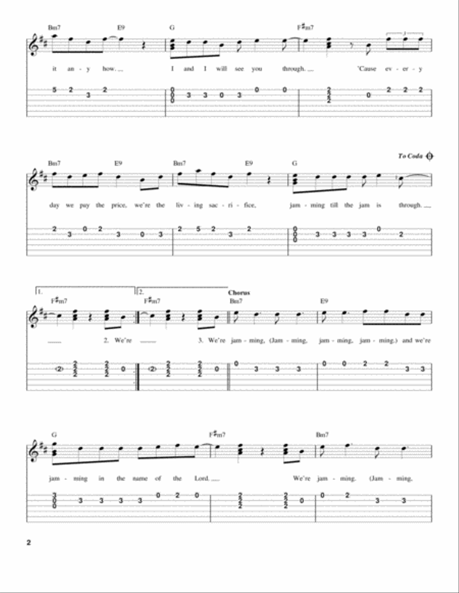 Jamming Jamming Acoustic Guitar scores gallery preview page 2