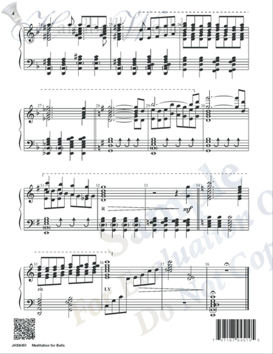 Meditation for Bells 5-Octaves scores gallery preview page 3
