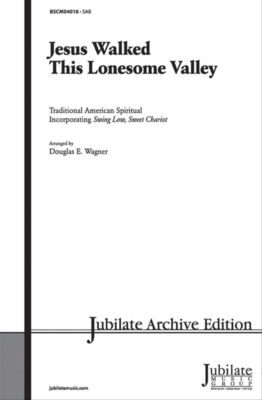 Jesus Walked This Lonesome Valley 3-Part scores gallery preview page 1
