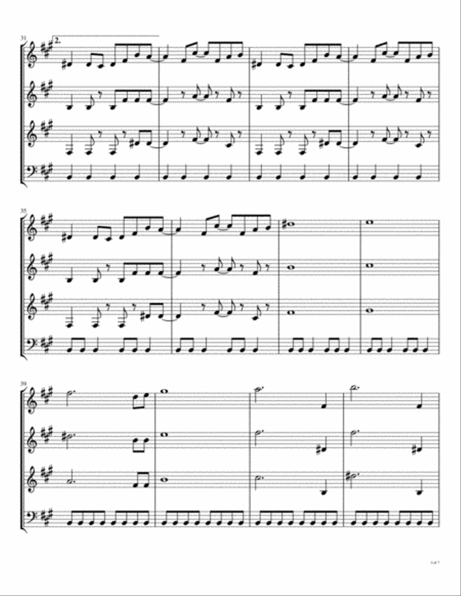 Day Tripper Woodwind Quartet scores gallery preview page 5