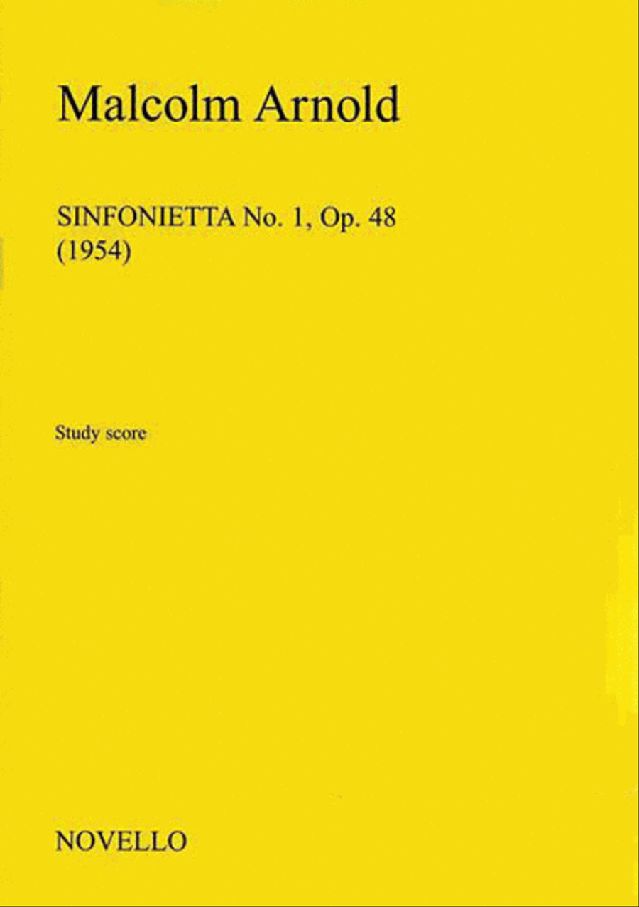 Malcolm Arnold: Sinfonietta No.1 Op.48 Orchestra scores gallery preview page 1