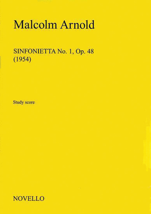 Book cover for Malcolm Arnold: Sinfonietta No.1 Op.48