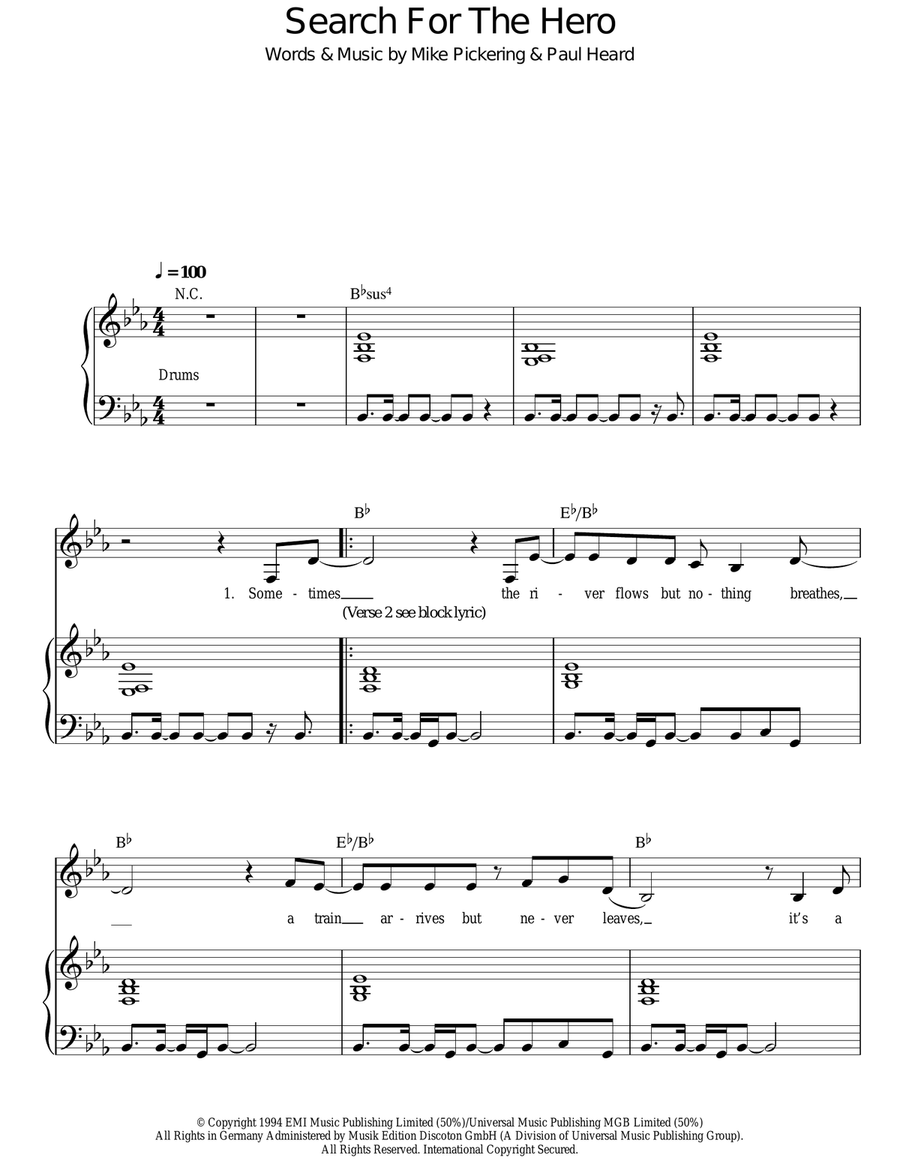 Search For The Hero Search For The Hero Voice scores gallery preview page 1