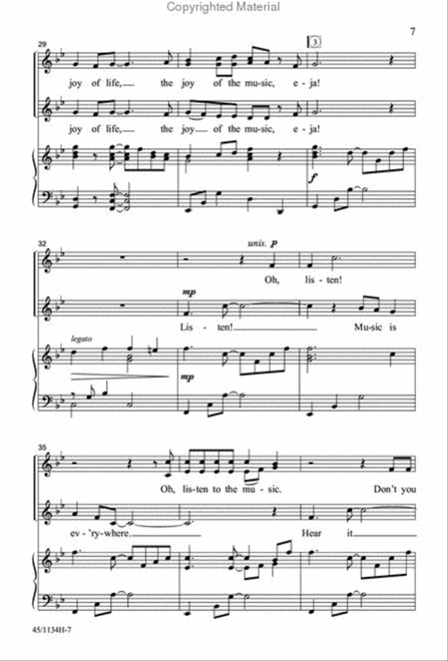 Singable Solutions for SSA Choirs SSA scores gallery preview page 6