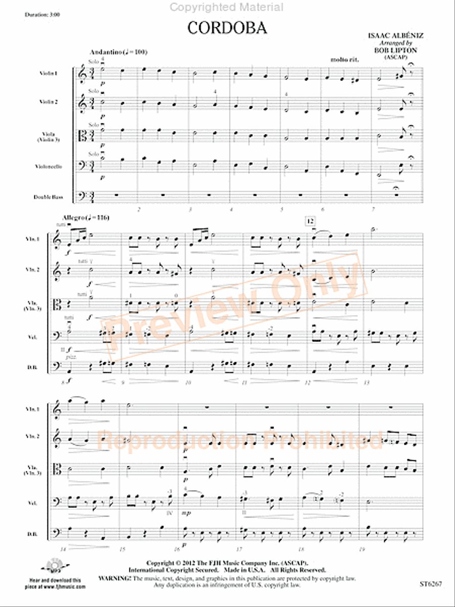 Cordoba Cordoba String Orchestra scores gallery preview page 4
