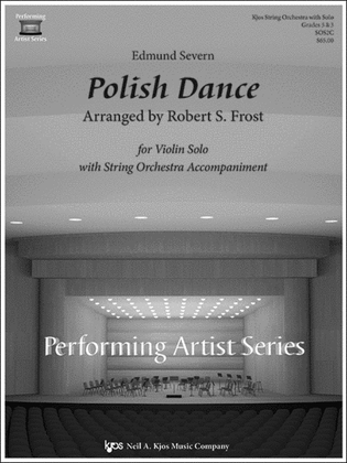 Book cover for Polish Dance for Violin Solo with String Orchestra Accompaniment - Score