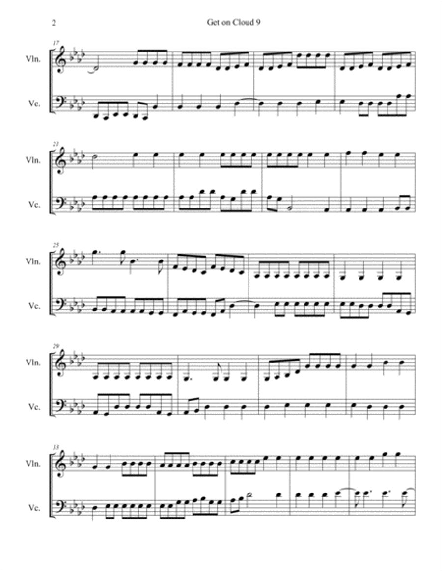 Get on Cloud 9 Small Ensemble scores gallery preview page 2