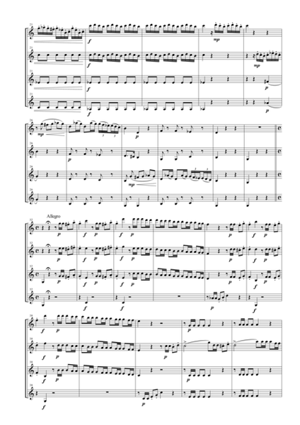 Overture from "L'italiana in Algeri" for Clarinet Quartet image number null