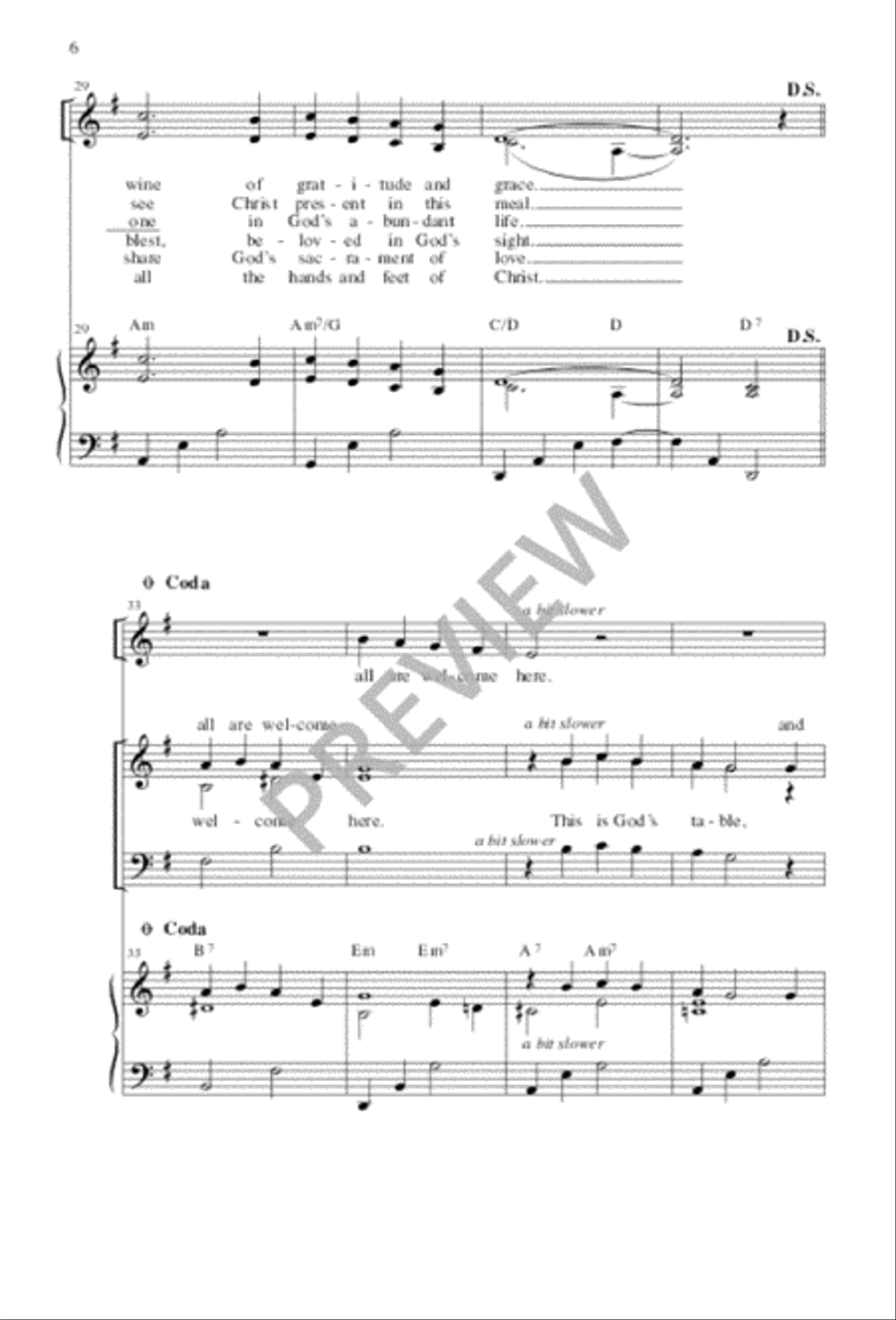 This Is God's Table 3-Part scores gallery preview page 6