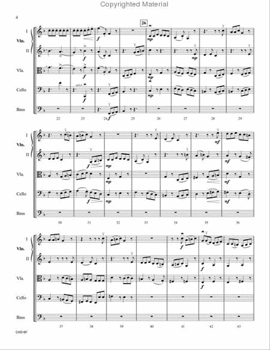Fantasy on 'The Wee Cooper of Fife' String Orchestra scores gallery preview page 3