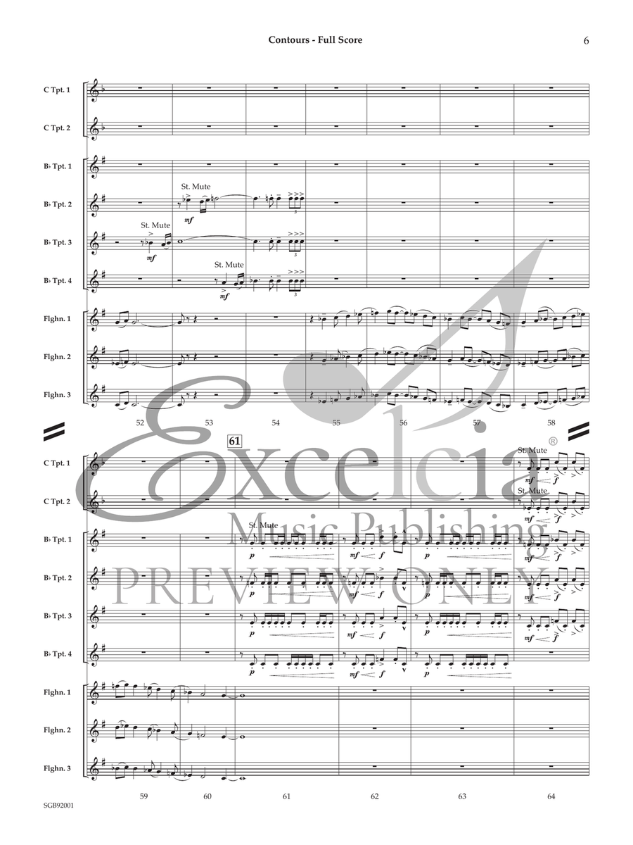 Contours Contours Brass Ensemble scores gallery preview page 7