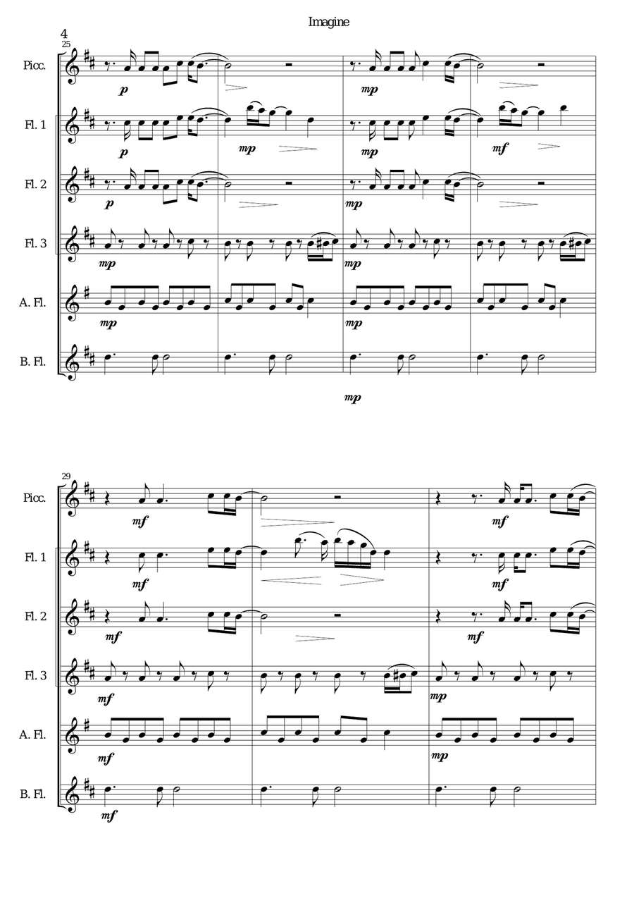 Imagine Woodwind Ensemble scores gallery preview page 4