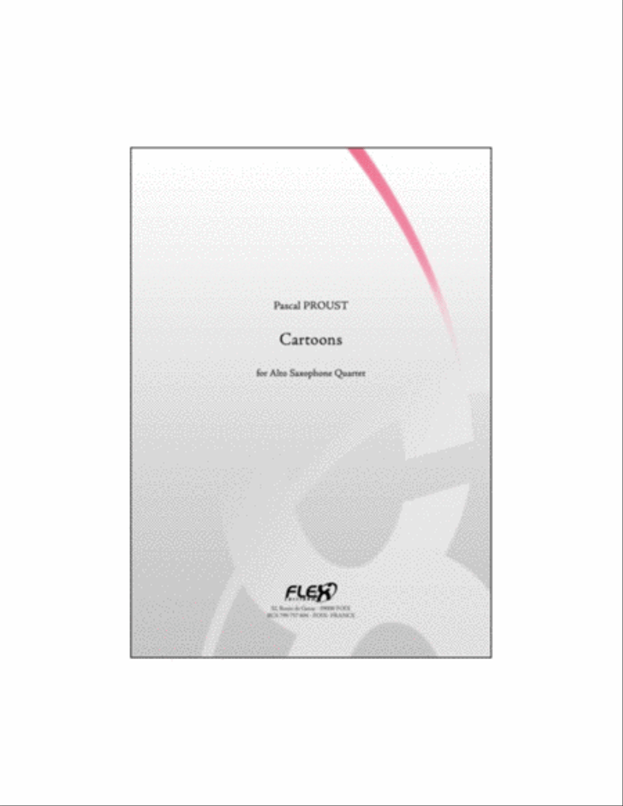Cartoons Cartoons Alto Saxophone scores gallery preview page 1