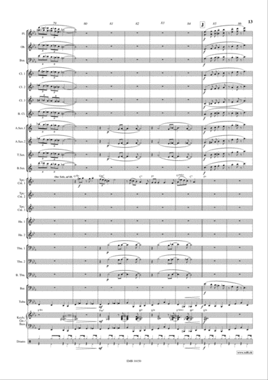 Take The A Train Concert Band scores gallery preview page 14