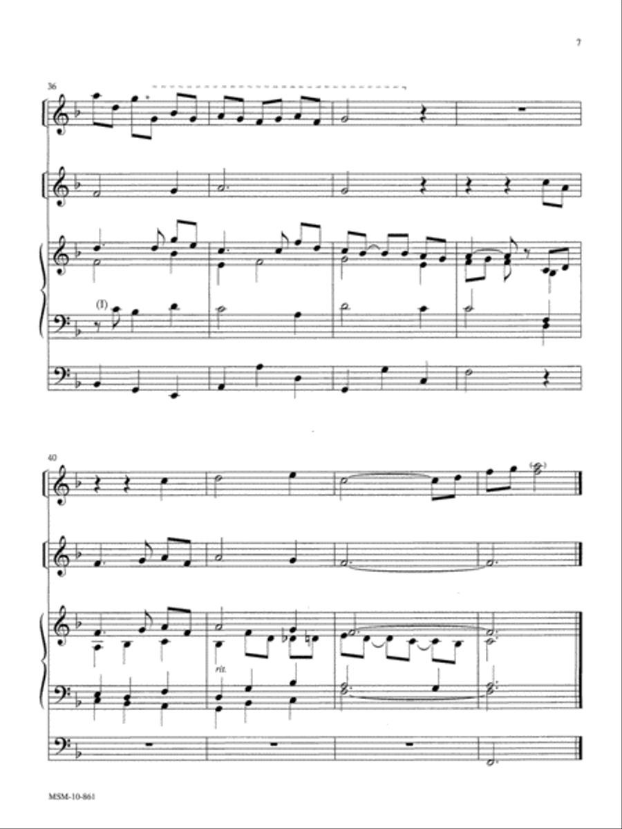 Three Hymns for Organ & Opt. Solo Instruments Organ scores gallery preview page 6