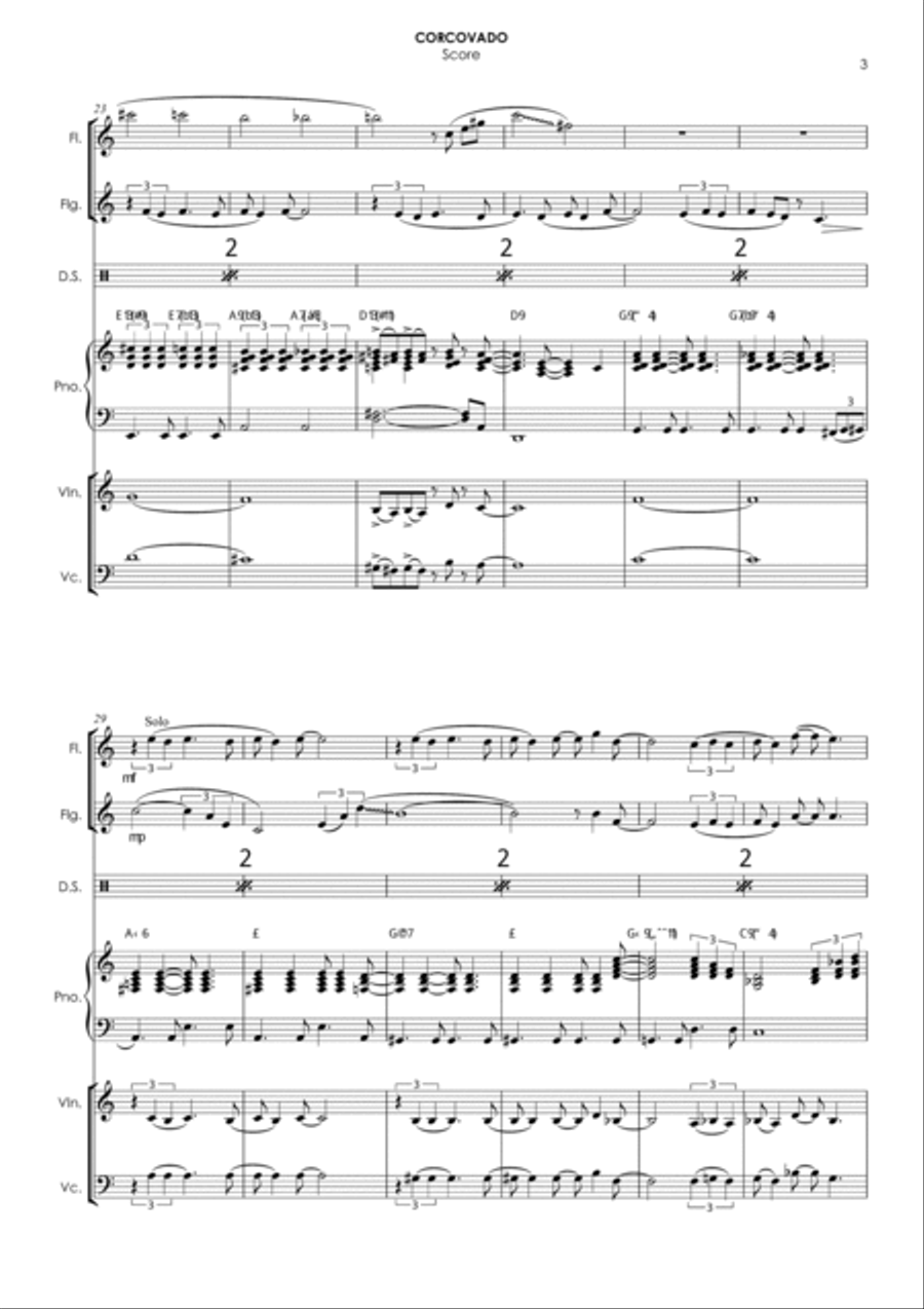 Quiet Nights Of Quiet Stars (corcovado) Bass Guitar scores gallery preview page 6