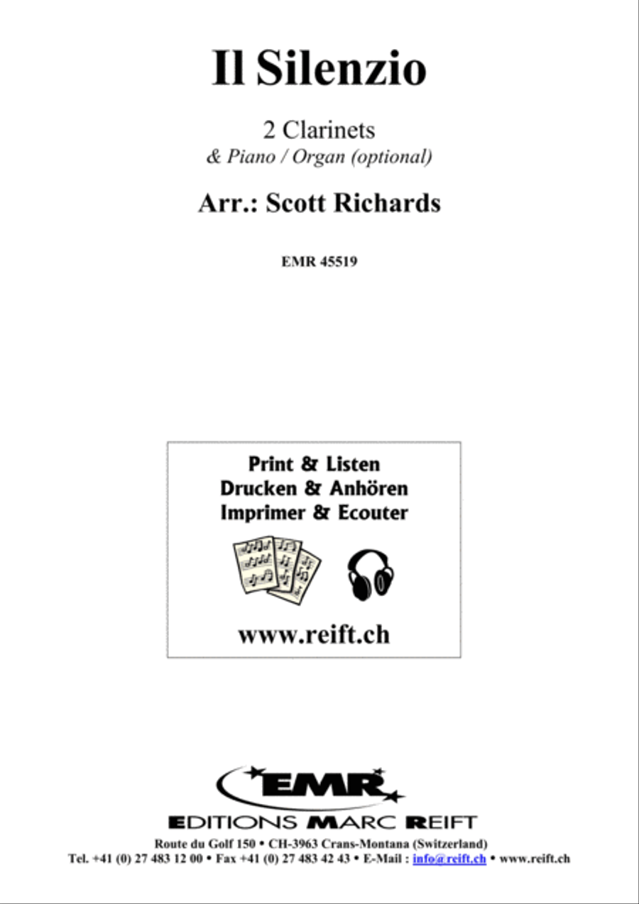 Il Silenzio Clarinet Duet scores gallery preview page 2