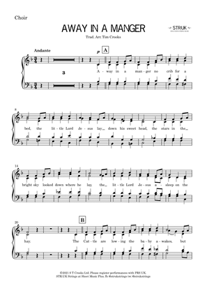 Away In A Manger (STR:UK Strings version) - Choir / Melody part