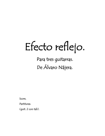 Efecto reflejo (Reflection effect). Gutiar trio. image number null