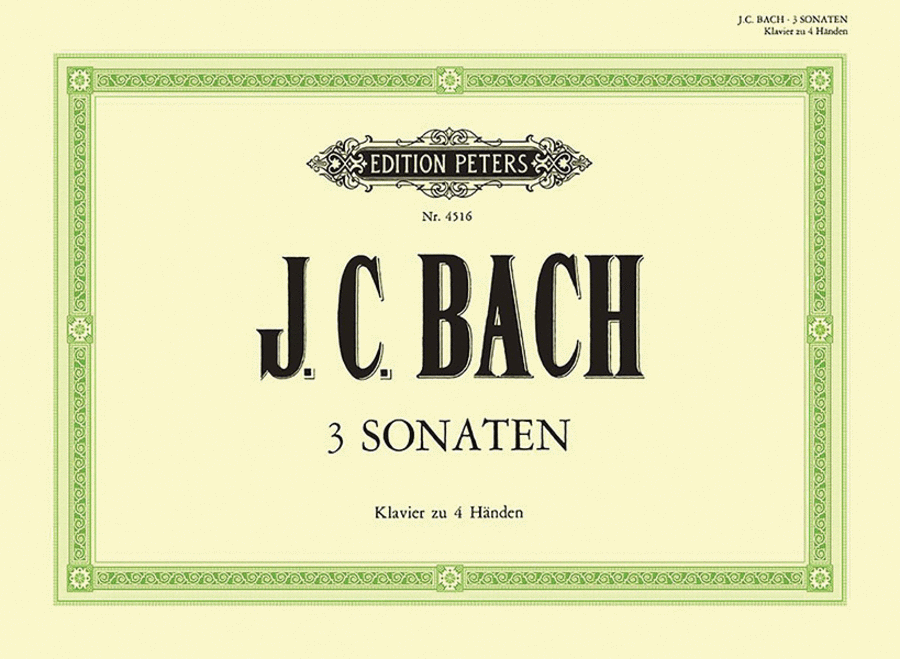 Three Sonatas for Piano Duet Piano Duet scores gallery preview page 1
