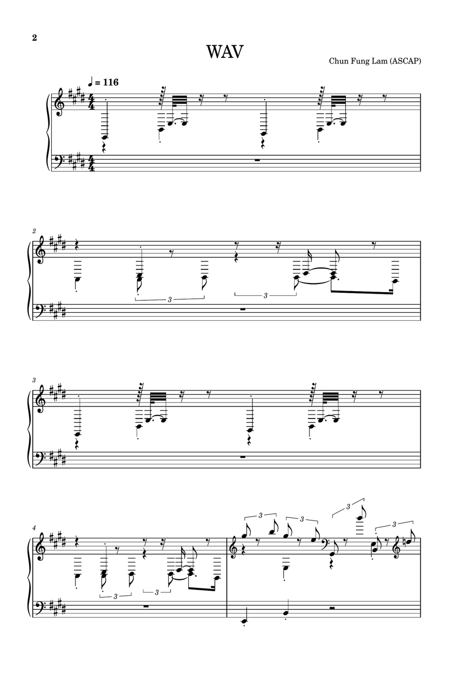 WAV Piano Solo scores gallery preview page 2