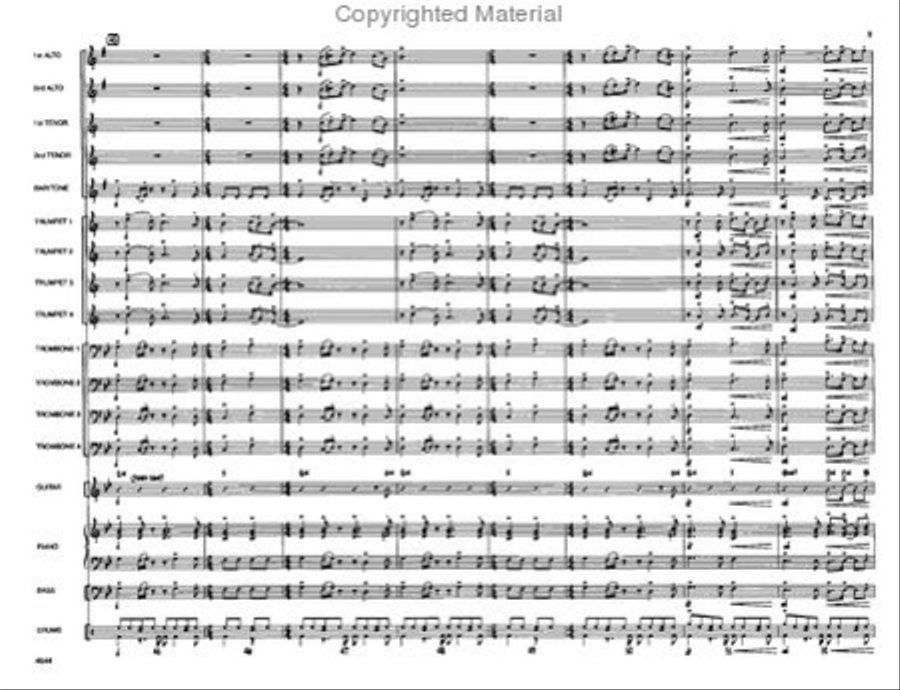 We Three Kings Jazz Ensemble scores gallery preview page 8