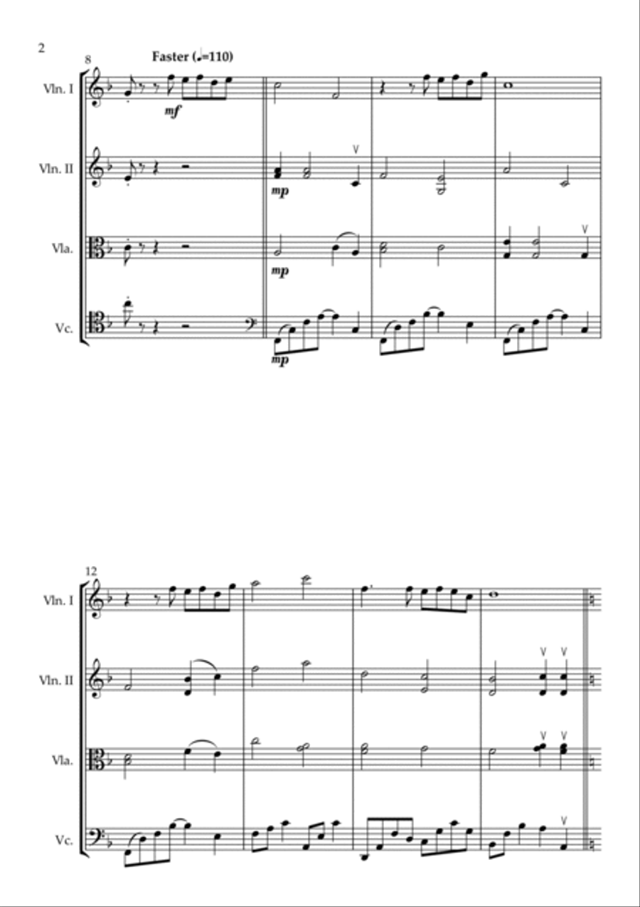 Far Longer Than Forever String Quartet scores gallery preview page 2
