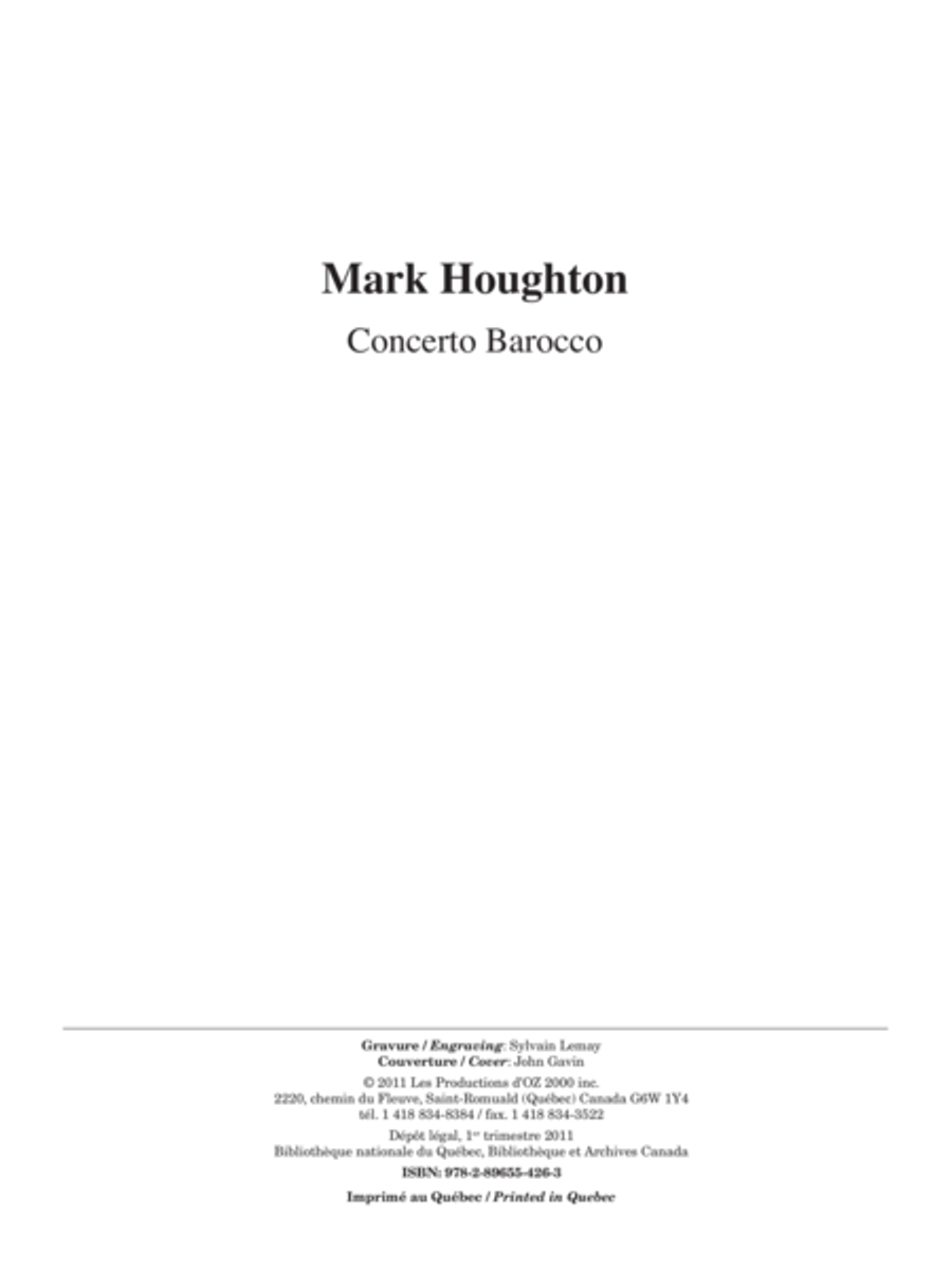 Concerto Barroco, Op. 70 Concerto Barroco, Op. 70 Classical Guitar scores gallery preview page 1