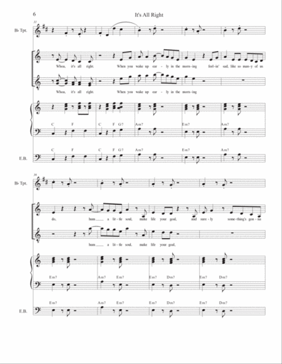 It's All Right Choir scores gallery preview page 6