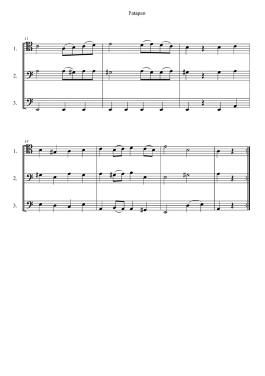 Patapan Woodwind Trio scores gallery preview page 2