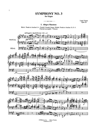 Book cover for Vierne: Symphony No. 3, Op. 28