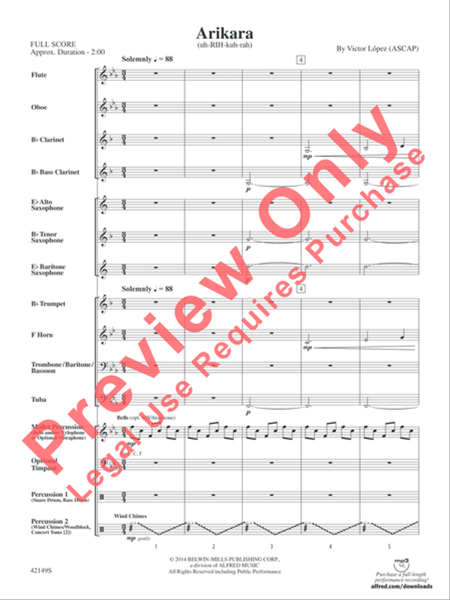 Arikara Concert Band scores gallery preview page 8