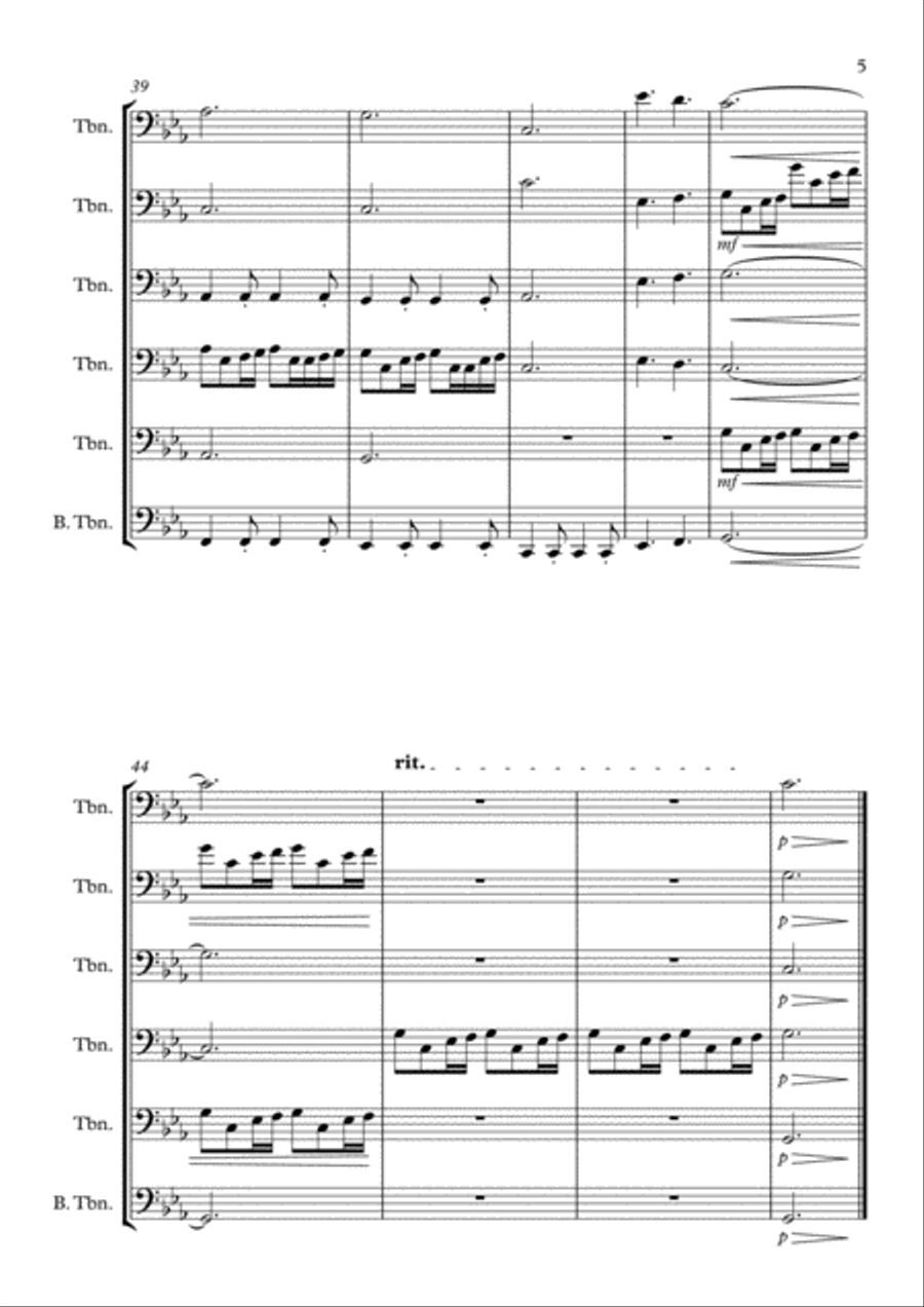 Jetthanat.T Jetthanat.T Brass Ensemble scores gallery preview page 5