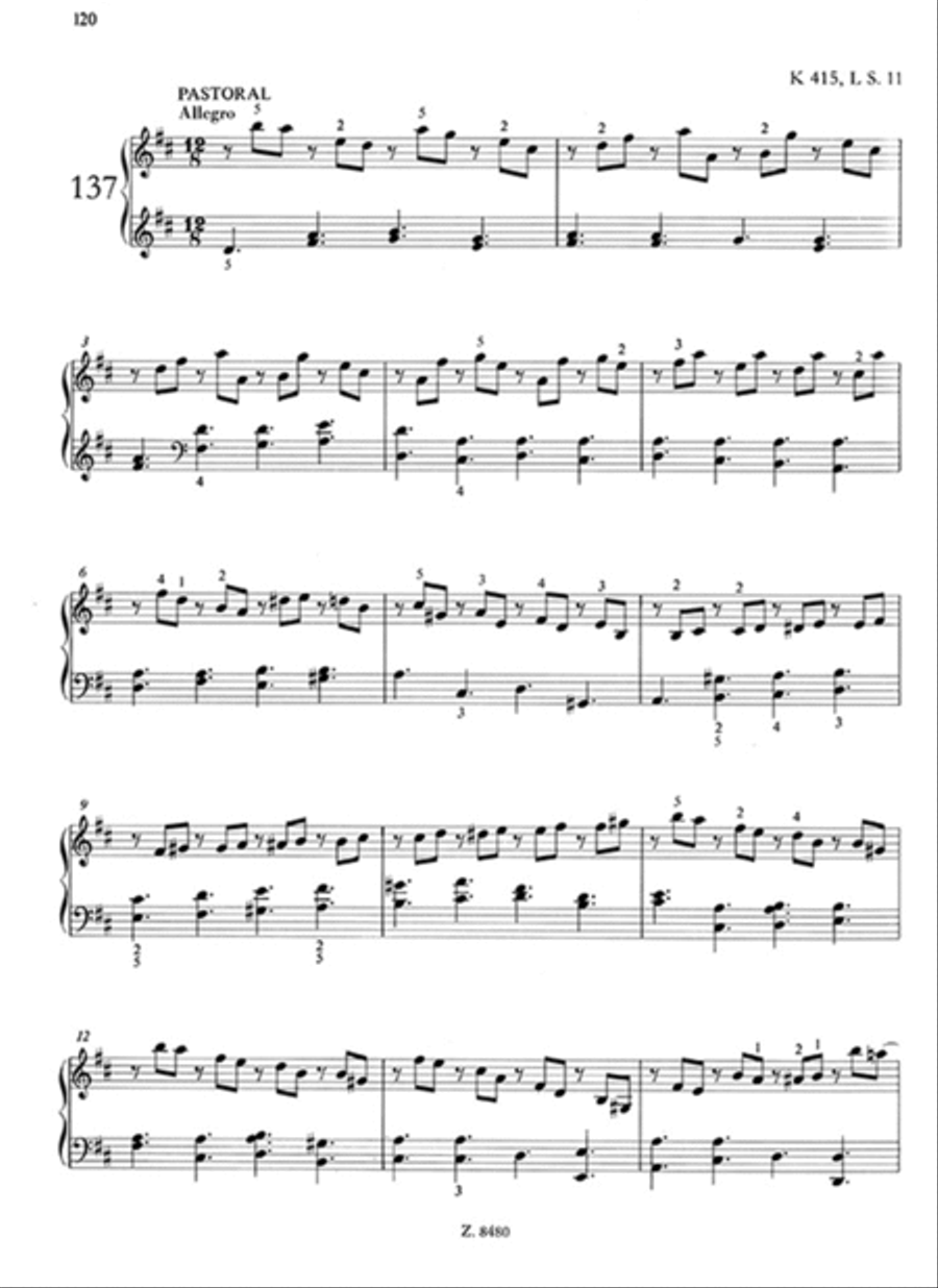 200 Sonate per clavicembalo (pianoforte) 3 Piano Solo scores gallery preview page 3