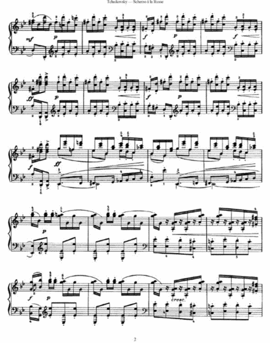Peter Tchaikovsky - Scherzo à la Russe Op. 1 No. 1