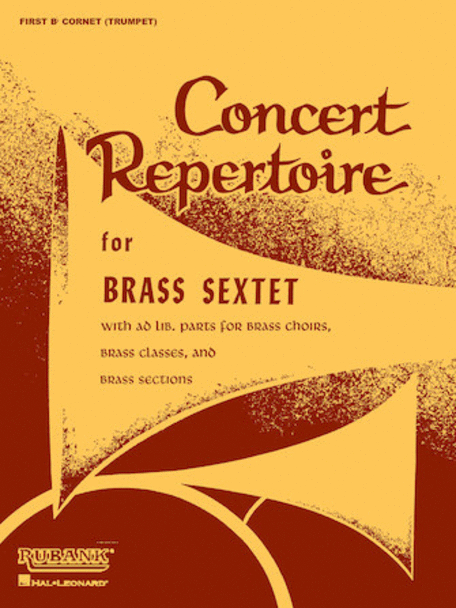Concert Repertoire For Brass Sextet - 4th Part (1st Trombone)
