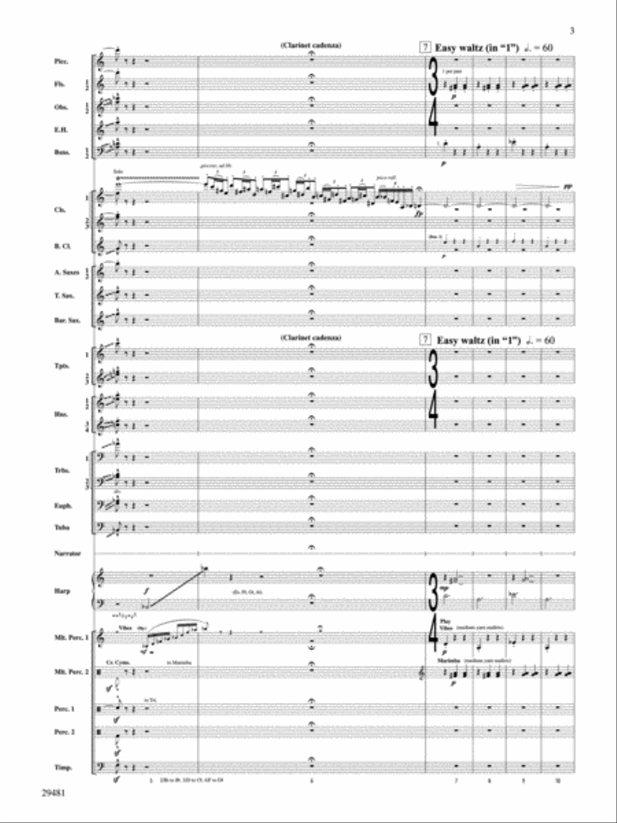 Casey at the Bat Concert Band scores gallery preview page 23