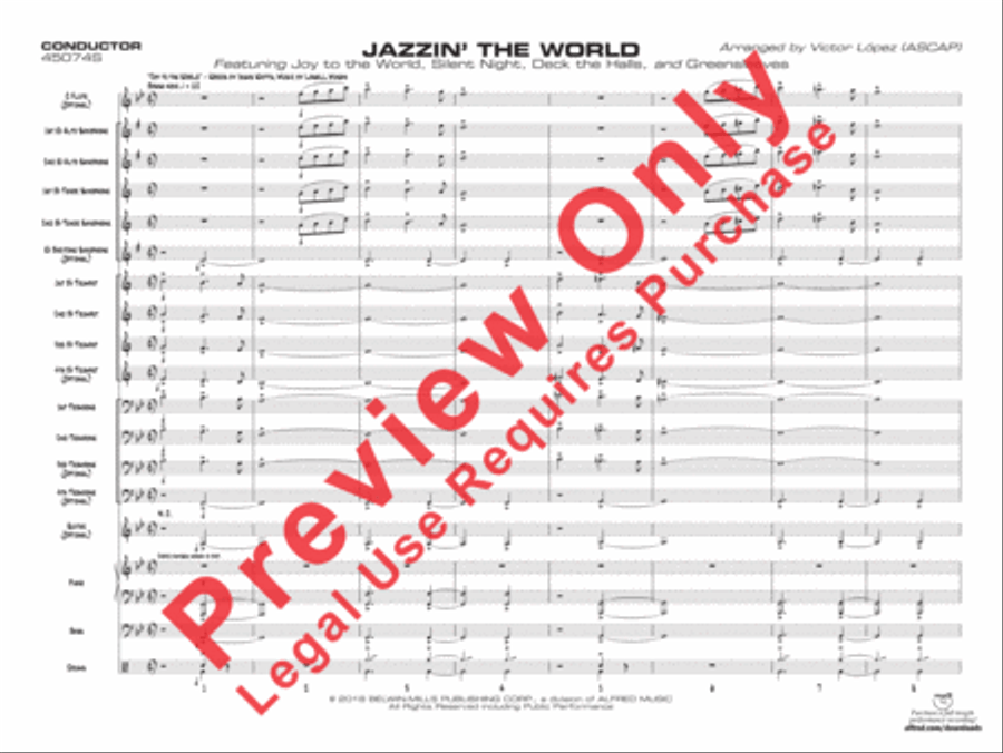 Jazzin' the World Jazz Ensemble scores gallery preview page 4