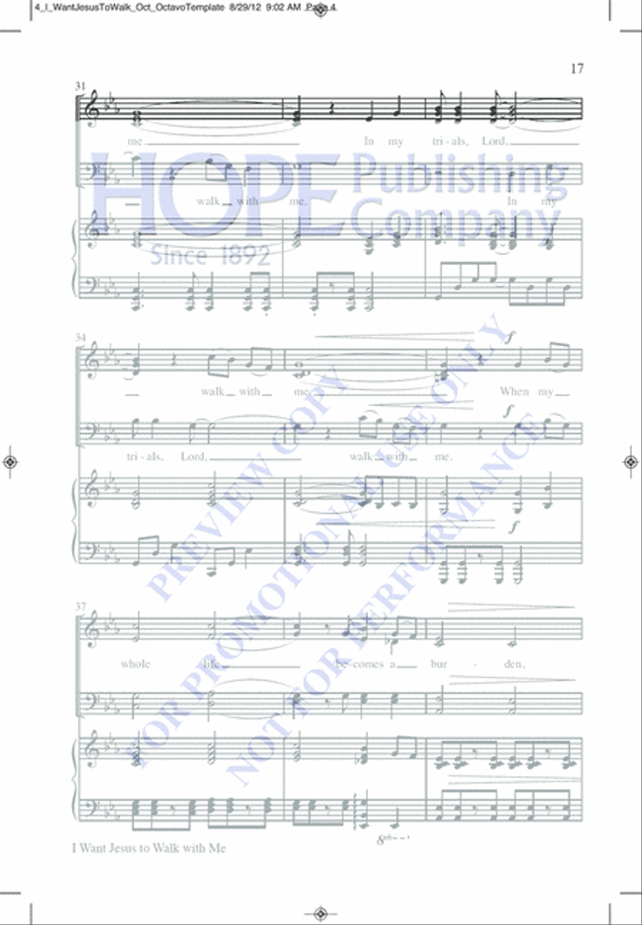 I Am the Lord of the Dance 4-Part scores gallery preview page 21