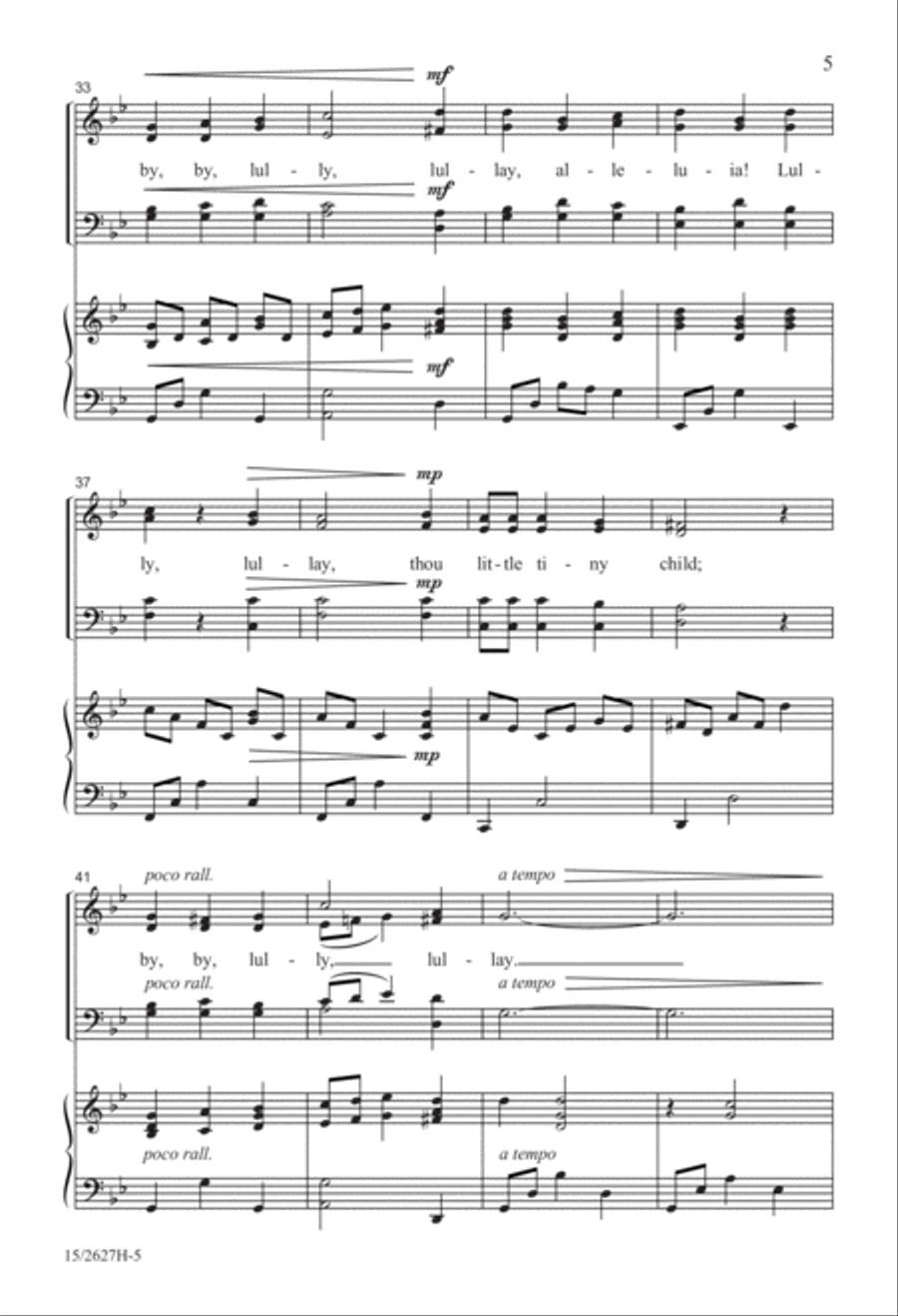 Lullay Alleluia 4-Part scores gallery preview page 6