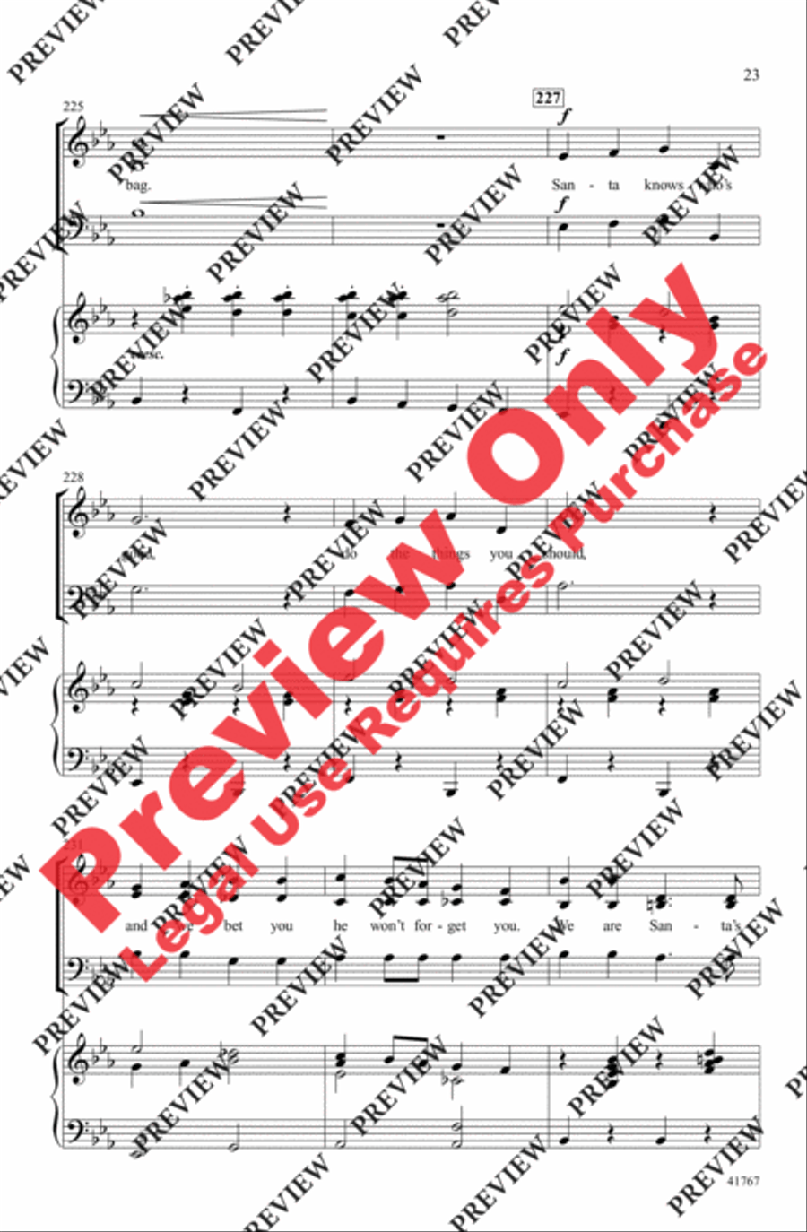 Cartoon Christmas Cartoon Christmas 3-Part scores gallery preview page 23