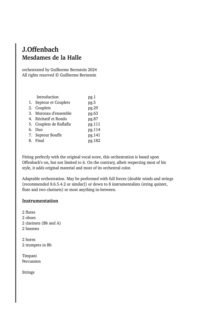 Mesdames de la Halle - full score Chamber Music scores gallery preview page 2