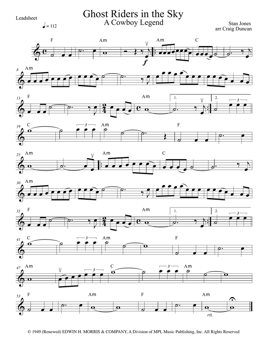 (ghost) Riders In The Sky (a Cowboy Legend) Chamber Orchestra scores gallery preview page 6