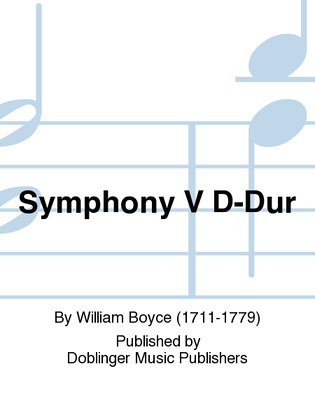 Book cover for Symphony V D-Dur