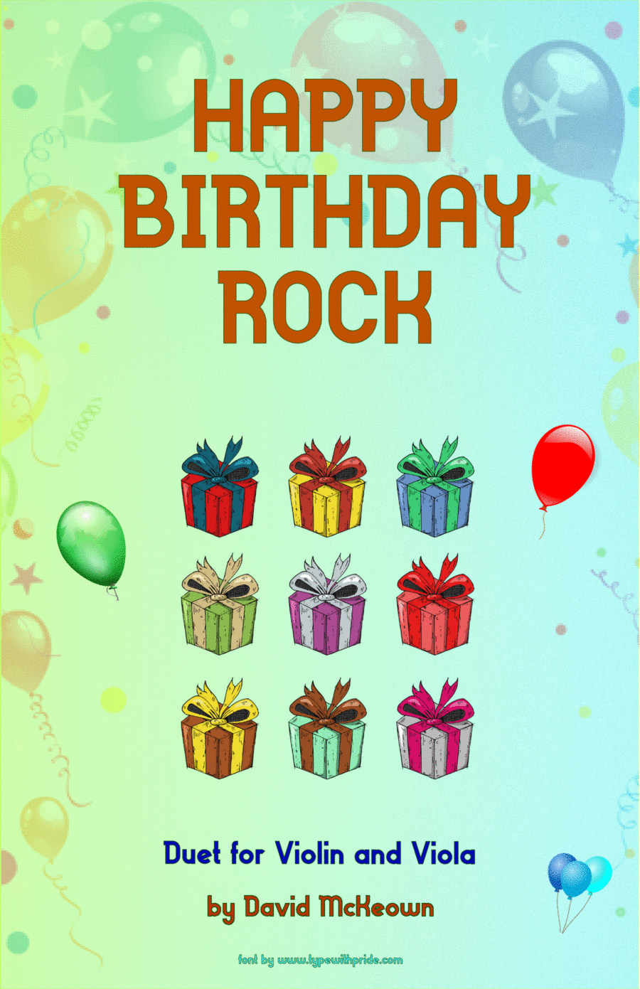 Happy Birthday Rock, for Violin and Viola Duet String Duet scores gallery preview page 1