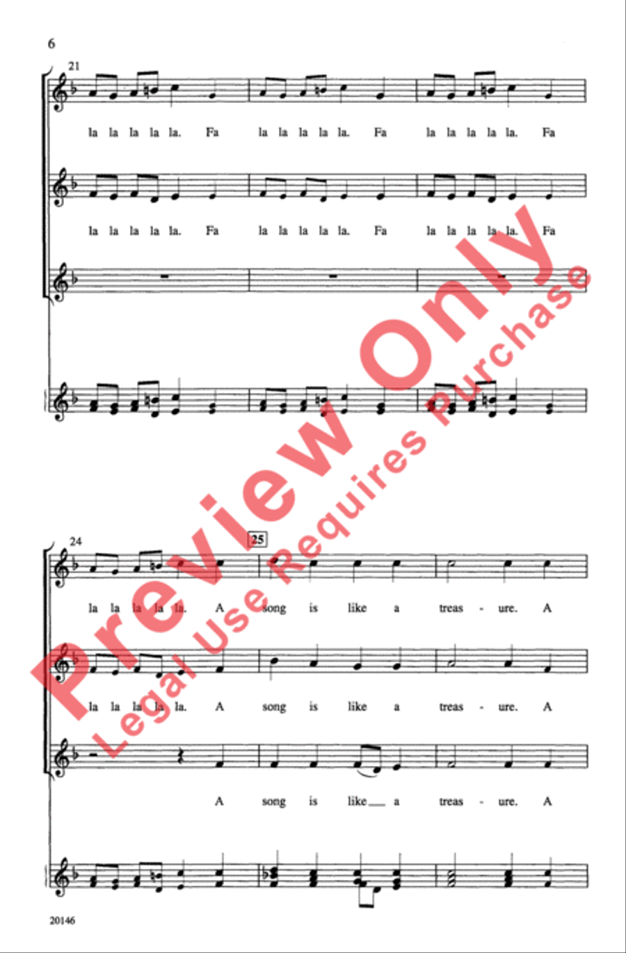Three New Madrigals Women's Choir scores gallery preview page 6
