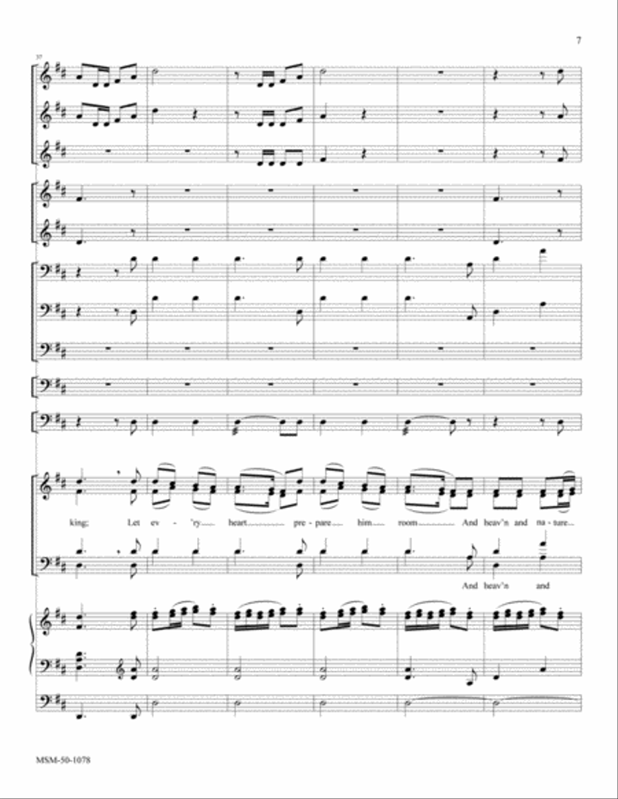 Joy to the World (Full Score) Choir scores gallery preview page 5