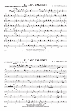 El Gato Caliente: Low Brass & Woodwinds #2 - Bass Clef
